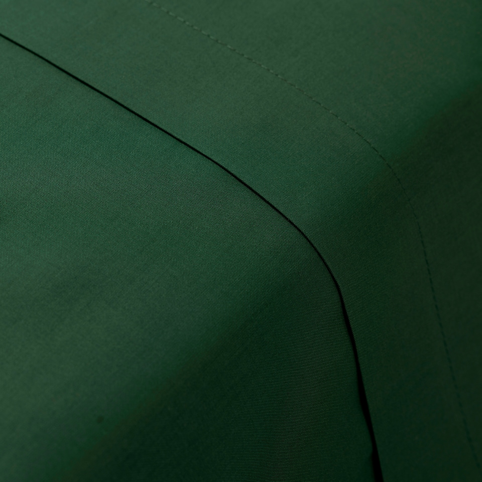 Charlotte Thomas Poetry Plain Dye Plain Dye Bottle Green Flat Sheet - 229 x 254cm Green | Bottle Green | Double