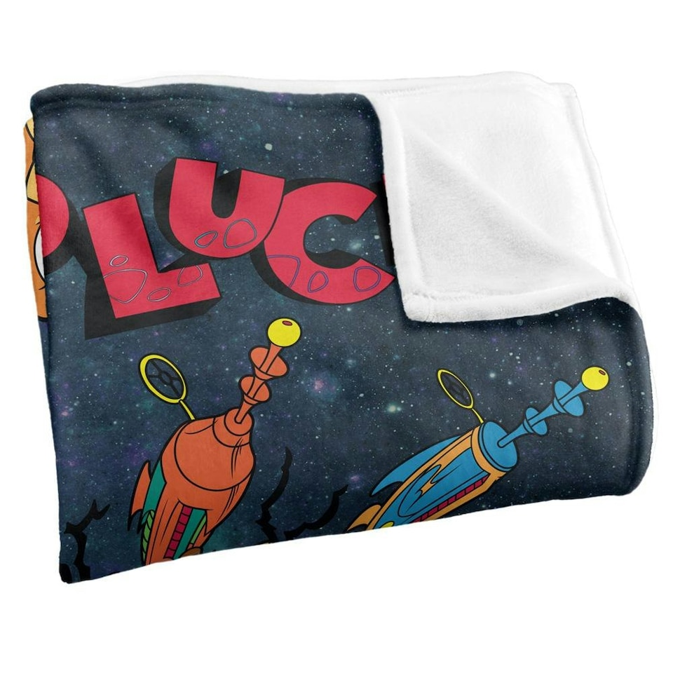 image 1 of Space Jam Nerdlucks Blanket - Multicoloured - One Size
