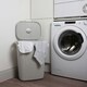 image 2 of Addis Rattan Effect 50L Laundry Hamper - Light Grey