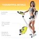 image 4 of HOMCOM Magnetic Resistance Exercise Bike Foldable LCD Adjustable Seat Grey
