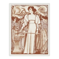 Work Women Exhibition Poster Vintage Wall Art Print Jan Toorop 18x24"