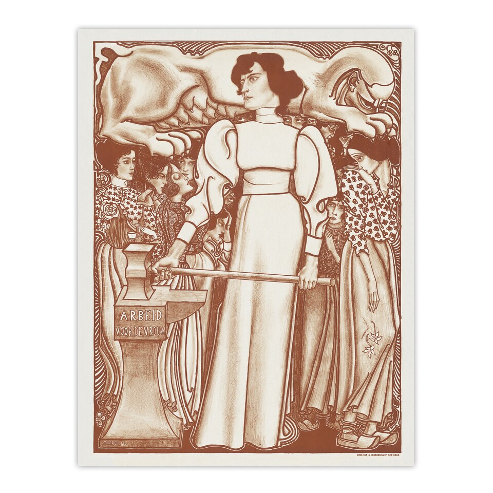 image 1 of Work Women Exhibition Poster Vintage Wall Art Print Jan Toorop 18x24"