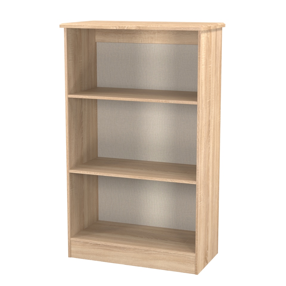 image 1 of Carlton Bookcase in Bardolino Oak (Ready Assembled) | Brown | Bardolino Oak