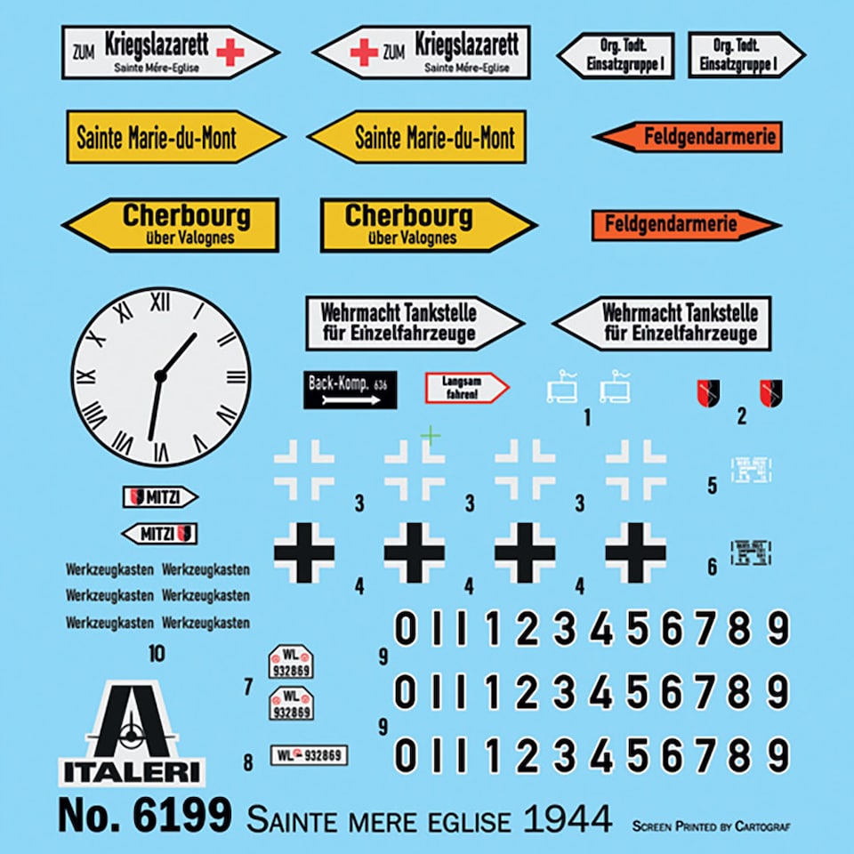 image 1 of Italeri D-Day Air Assault on Sainte-Mere-Eglise Diorama Model Kit Scale 1-72