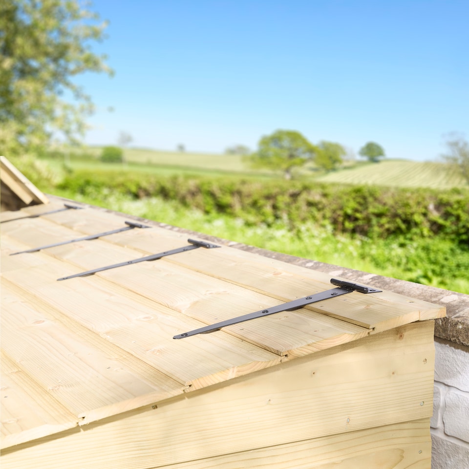 image 1 of Rowlinson Premier Shiplap Triple Bin Store