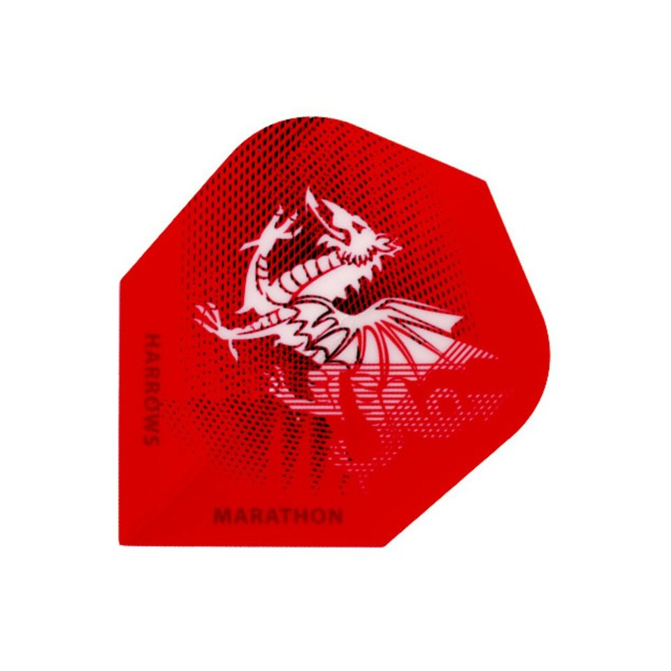 Harrows 100 Micron Dart Flights Set - Red - One Size