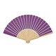 image 2 of MidOcean Fanny Bamboo Handheld Fan - Violet - One Size