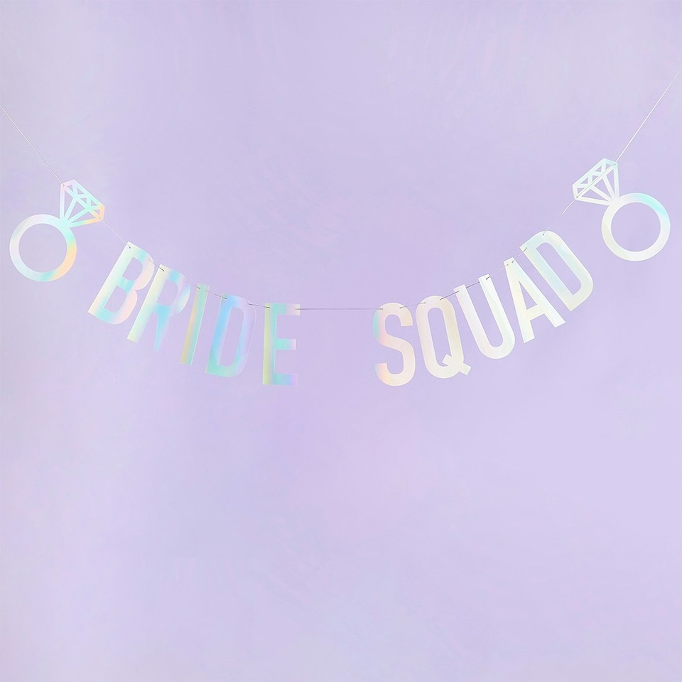 image 1 of Bride Squad Card Party Banner 2m