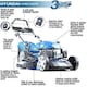 image 2 of Hyundai 21'' / 53cm 224cc 4-in-1 Electric-Start Self-Propelled Petrol Lawnmower, Mulch, Rear & Side Discharge, Hose Connector | HYM530SPE