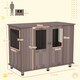 image 7 of PawHut Dog Crate Kennel Cage for Extra Large Dog, Indoor End Table, Purple