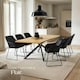image 8 of Dining Chair Jeane - velvet look, cantilever frame - Set of 4 Black | Velvet Look Black/Black
