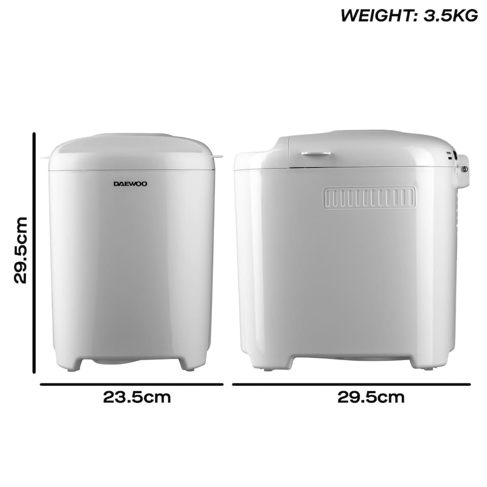 image 1 of Daewoo 2lb Digital Bread Maker with 11 Programs, 700/900g Loaf & LCD Timer