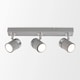image 3 of ValueLights Rosie 3 Way Grey Ceiling Bar Spotlight | Grey