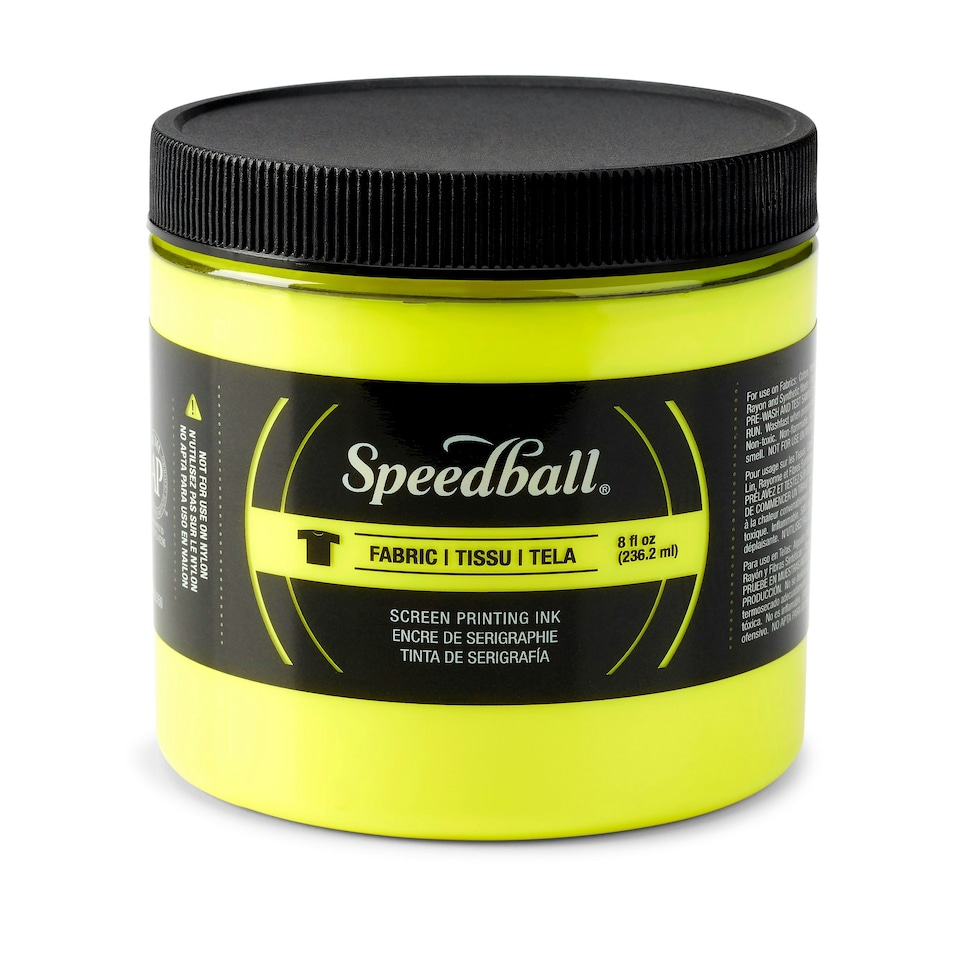 image 1 of Speedball Fluorescent Screen Printing Ink, Yellow, 8oz