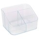 image 8 of Clear Plastic Makeup Organiser 6 Compartment Cosmetic Storage Holder | Clear | Clear | 1