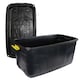 image 3 of Charles Bentley 2 x 145L Heavy Duty Trunk on Wheels - Black