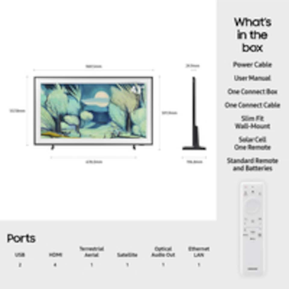 image 1 of Samsung QE43LS03FAUXXU TV 109.2 cm (43") 4K Ultra HD Smart TV Wi-Fi Black | Black | Black | 109.2 cm (43")