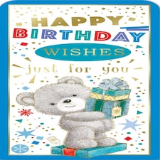 Teddy Design Open Birthday Luxury Gift Money Wallet Card