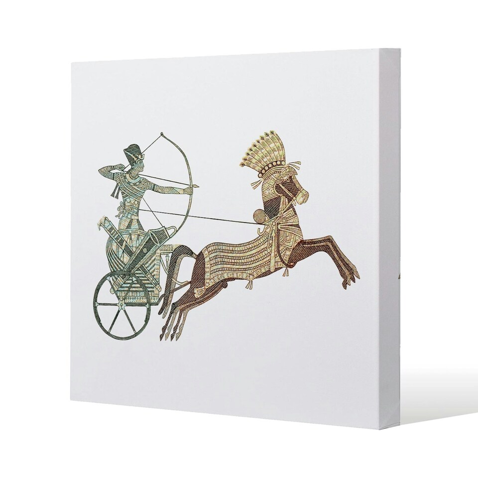 image 1 of Pharaoh on War Chariot (Canvas Print) 61 x 61 x 4cm