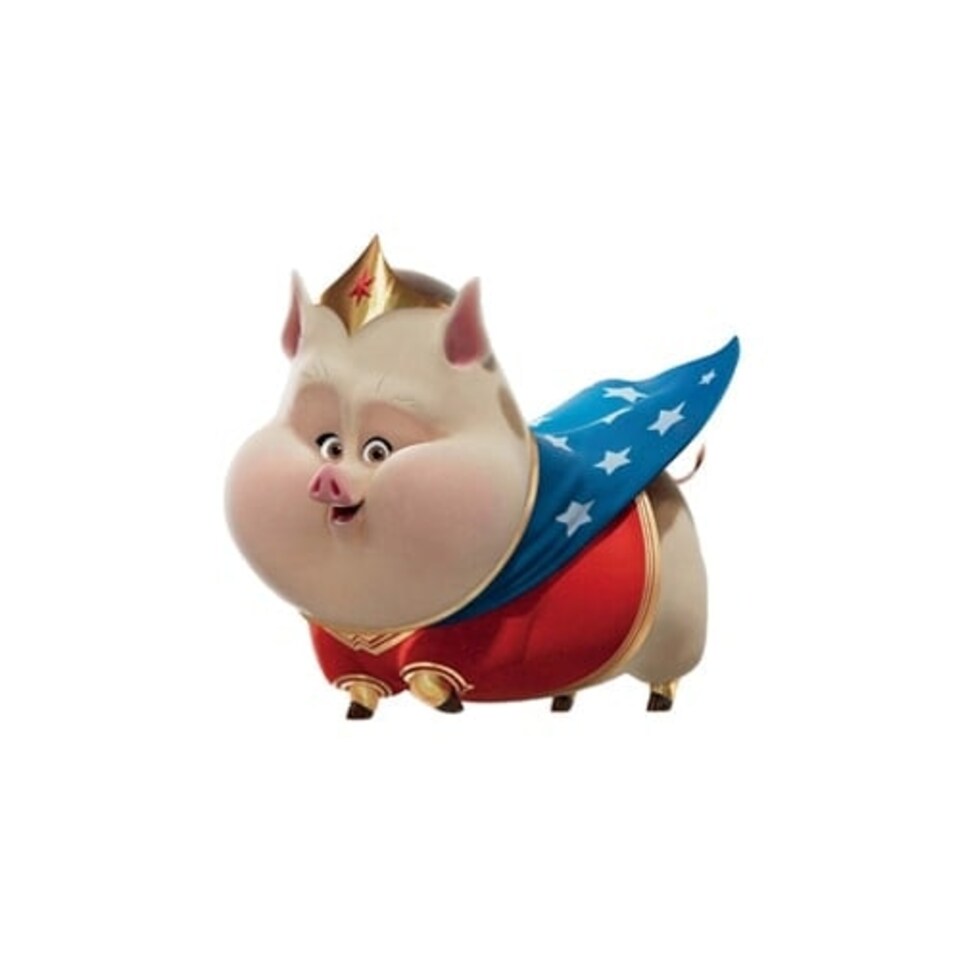 PB Wonder Woman's Pig DC League of Super Pets Star Mini Cardboard Cutout 92cm