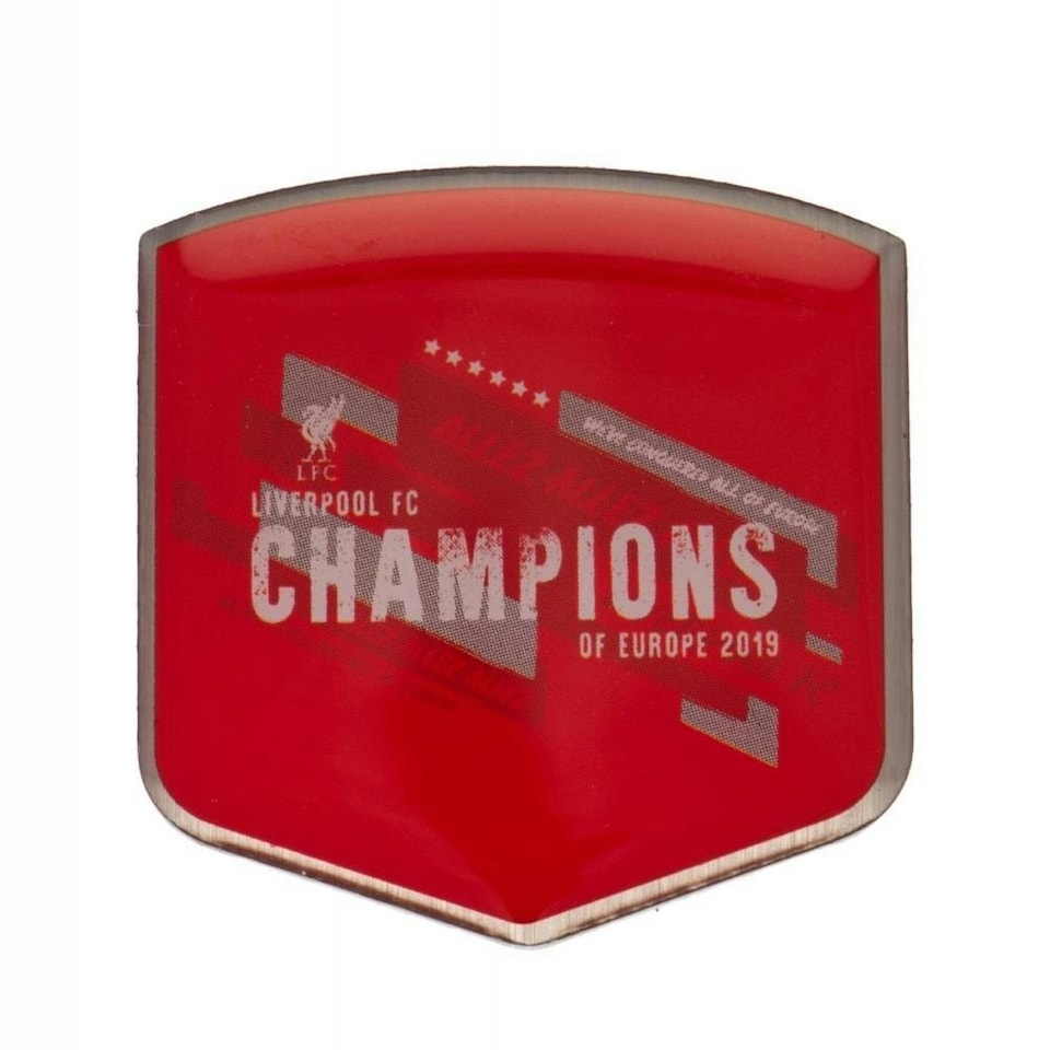 Liverpool FC Champions Of Europe Badge - Red - One Size