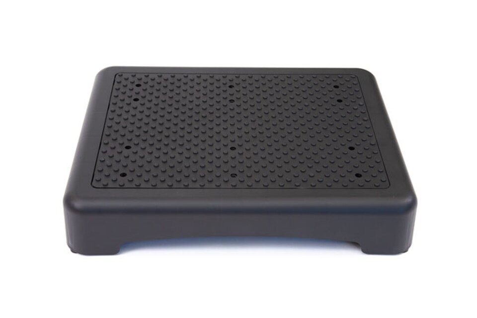 image 1 of The Ramp People Plastic Half Step 9cm Anti-slip Self-draining Surface - Black - Outdoor & Indoor Use