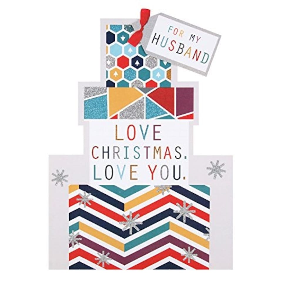 image 1 of Husband Christmas Card 'Love You'