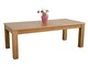 image 1 of Dakot 222cm Chunky Extra Large Solid Oak Dining Table | Brown | Light Oak