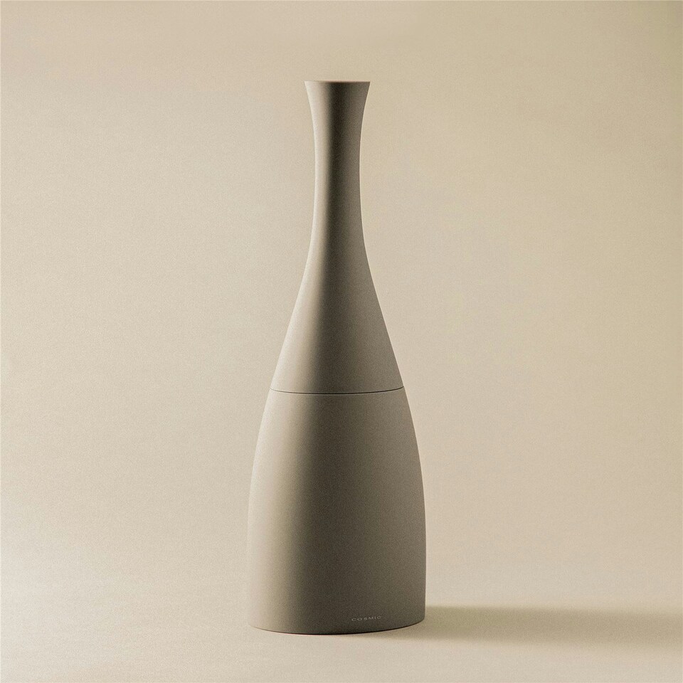 image 1 of Cosmic Toilet Brush Holder with Durable Resin for Bathroom Grey