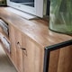image 3 of TV Unit Media Stand Storage Cabinet Modern Oak Finish Cupboard and Shelf Storage | Brown