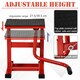 image 5 of DURHAND 150KG Steel Motorcycle Lift Rubber Platform, Crank Lift Manual Repair Clean Hoist Table Assist Off-Road Dirt Bike Stand, 27.5/39.5H cm, Red | Red