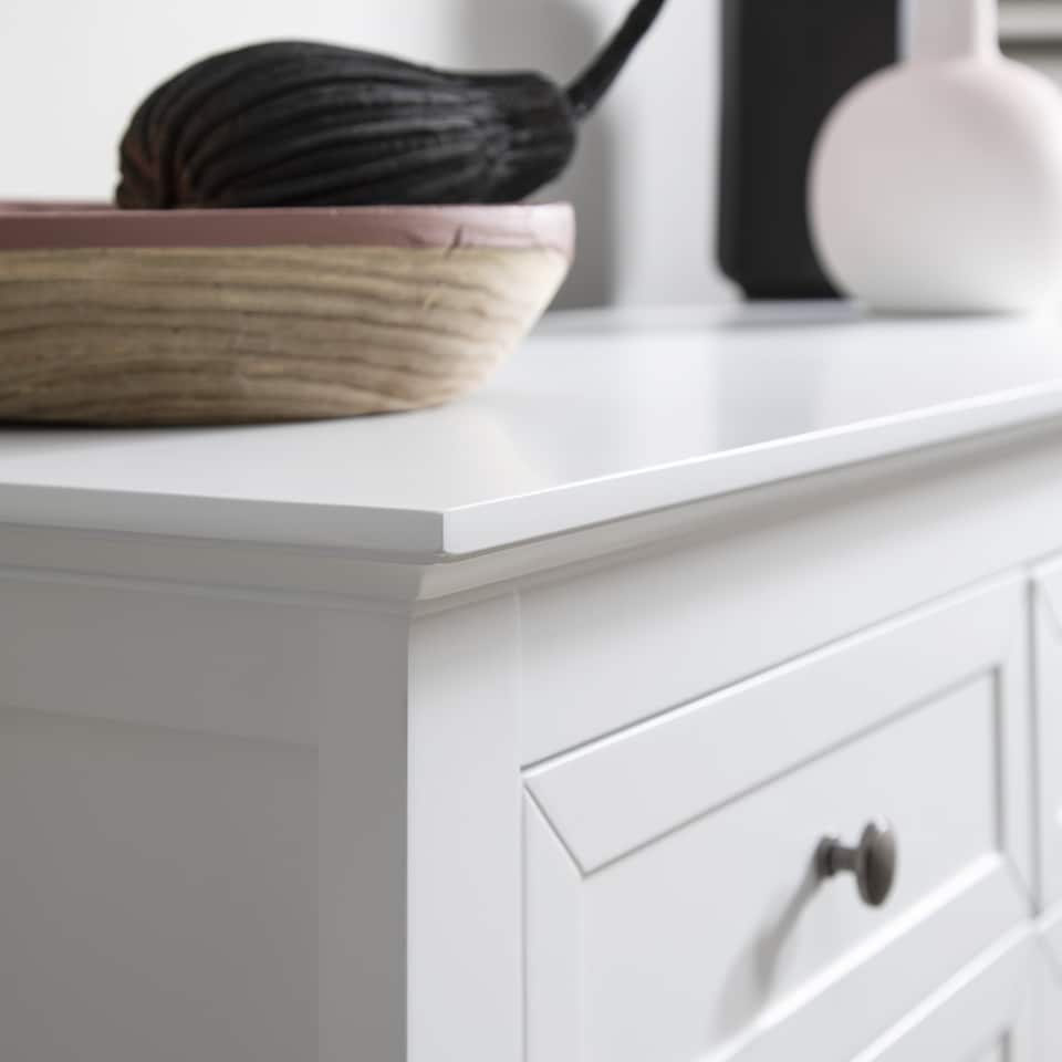 image 1 of Karlstad Chest of Drawers 5 Drawer in White