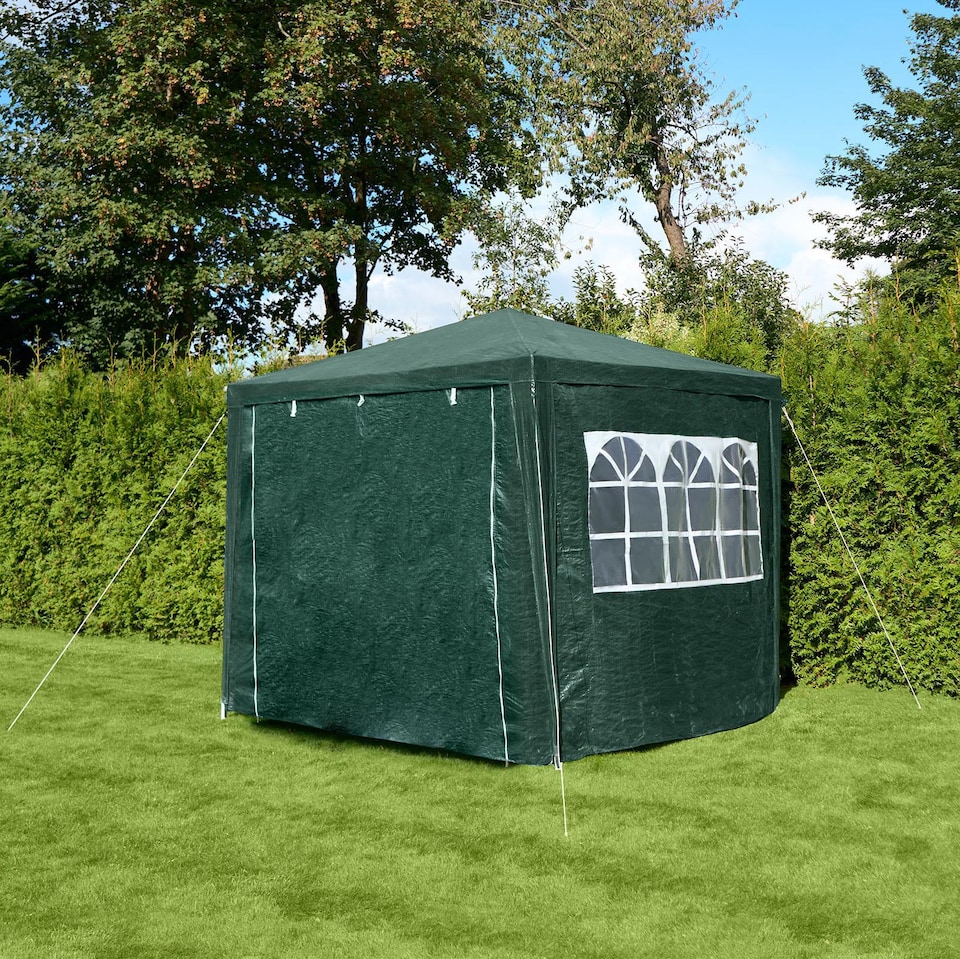 image 1 of OHS Garden Gazebo Outdoor Party Tent Canopy PE Awning Marquee Waterproof - Small | Green