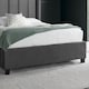 image 7 of 4ft6 Double Ottoman,Grey Velvet fabric upholstered,lift up,storage,tall winged bed frame. Gas lift up, Boutique Hotel style, tall headend board, wing back