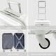 image 2 of 55x35x20cm Carry On Cabin Hard Shell Suitcase - 100+ Airlines Approved Including EasyJet (Paid), British Airways, Ryanair (Priority), TUI White | White | Cabin Bag