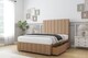 image 4 of Sloomy Langston Latte Dumfries Divan Bed Base 2 Drawers Right Side With 26 Inch Strutted Headboard & 12 Inch Matching Footboard | Brown | Latte | Super King | 1