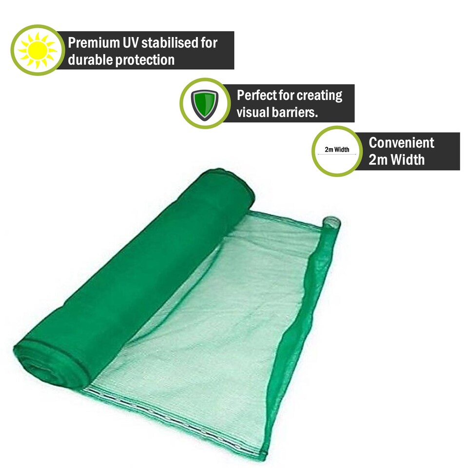 image 1 of Pegdev Green Temporary Fencing Heavy Duty UV Stabilised Polyethylene Mesh (22m)