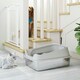 image 9 of PawHut Stainless Steel Cat Litter Box with High Sides Grey | L