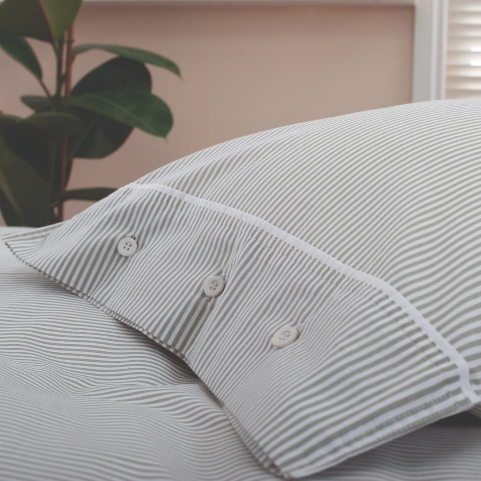 image 1 of Southport 100% Cotton Duvet Cover Set with Cuffed Finish – Soft, Breathable, Premium Quality Bedding Grey | Grey | Double