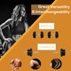 image 3 of HOMCOM Dumbbell and Barbell Set with 65kg Adjustable Weights, for Home Gym