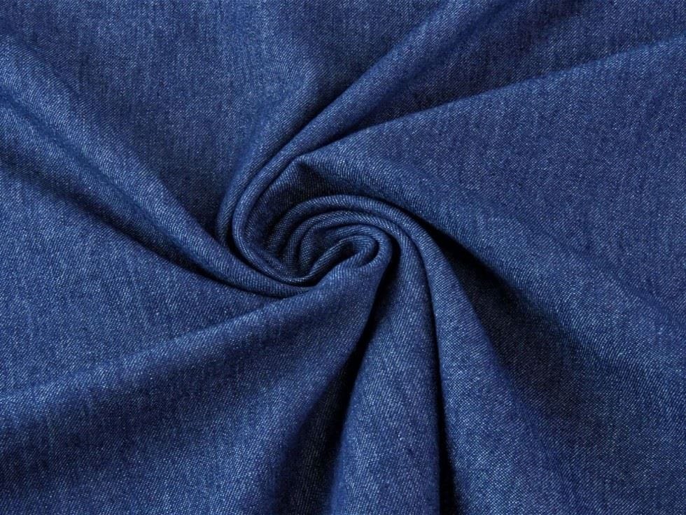 Minerva Core Range Navy Blue 270gsm Washed Cotton Denim Bag Making Fabric, 150cm / 59" Wide - per metre