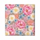 image 1 of Flowers on Neutral Gift Wrapping Paper Roll 3m