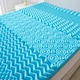 image 2 of Ezysleep 5cm Cooling 7 Zone Memory Foam Mattress Topper Luxurious Comfort | Blue