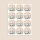 image 3 of Easter Gonk Round Stickers 60mm - Sheet of 12