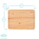 image 2 of Argon Tableware Rectangular Wooden Chopping Board - 40cm x 30cm Brown