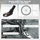 image 6 of HOMCOM 2 Seat Bike Trailer with 5 Point Harness, for 18+ Months, Black