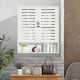 image 3 of Wooden Bathroom Wall Storage Cabinet Organiser White White