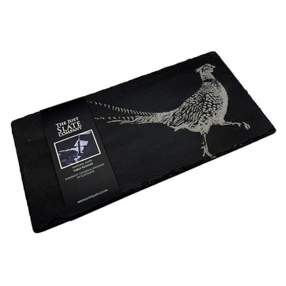 image 1 of The Just Slate Company Pheasant Slate Table Runner