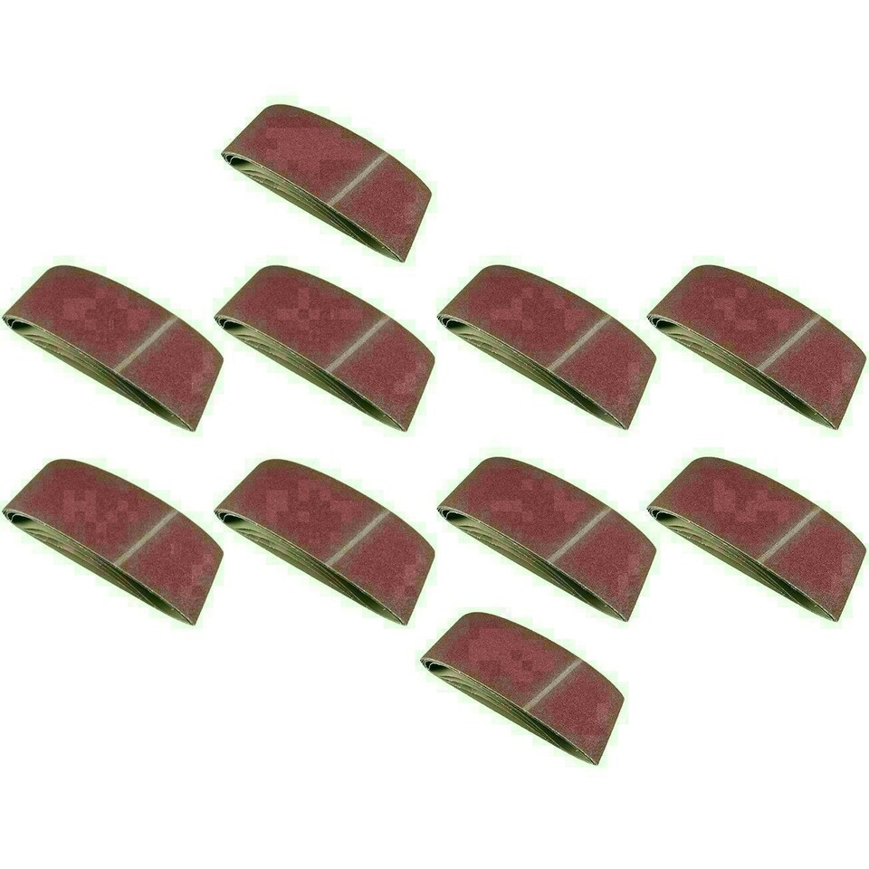 image 1 of 610mm x 100mm 80 Grit Fine Sander Grinder Sanding Belts Abrasive Discs 50pk