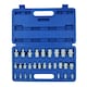 image 4 of Female Star Torx E Sockets Mixed Drive Set E4 - E24 28pc 1/4" 3/8" and 1/2"